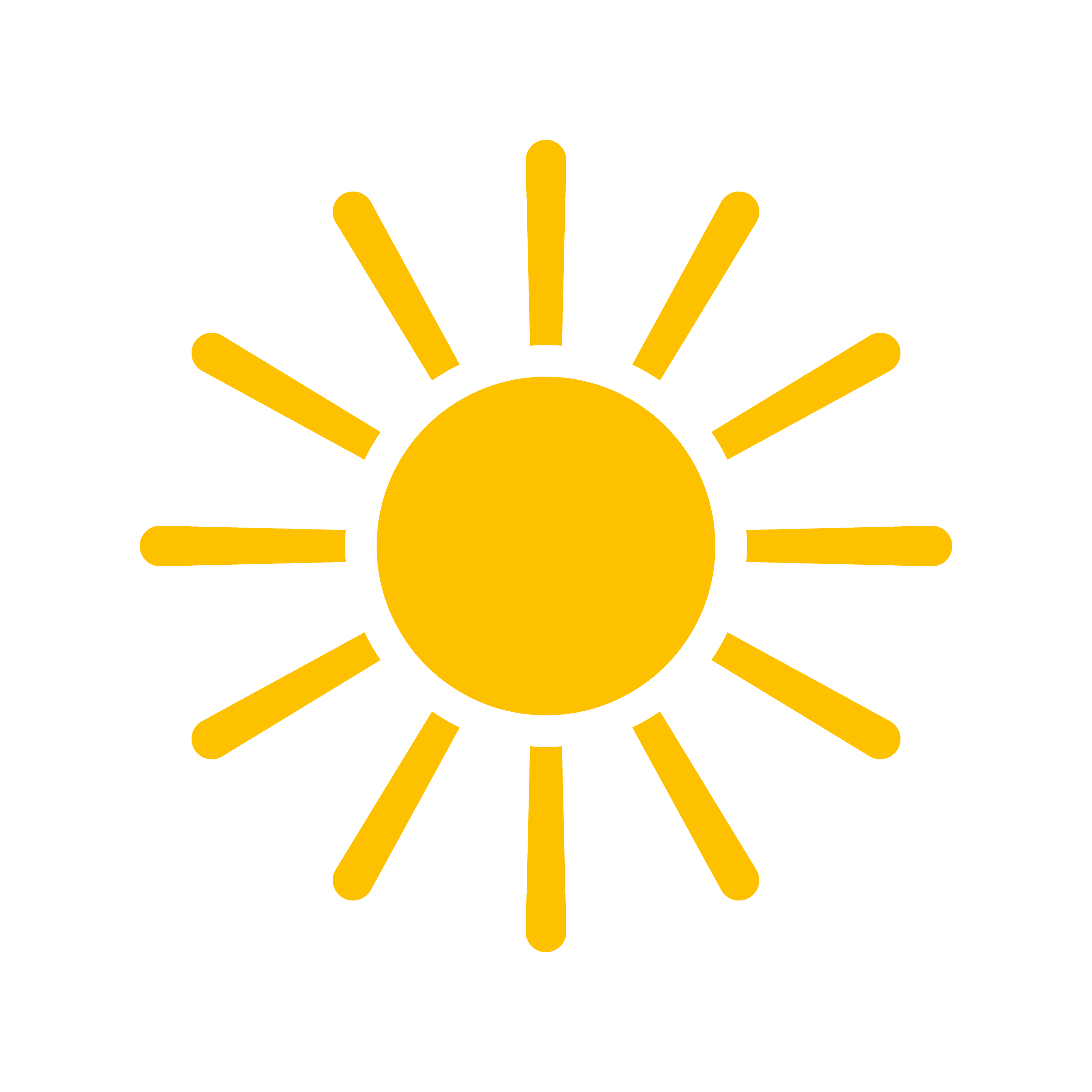 A icon of the sun